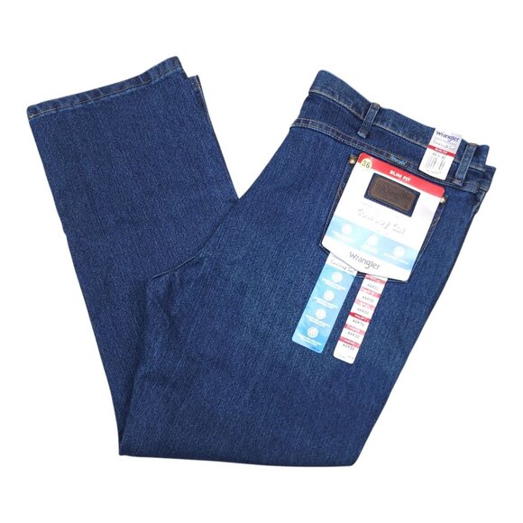 Wrangler Slim Fit Cowboy Cut Premium Performance Jeans 44x30 Flex Moisture Wick - Picture 12 of 12